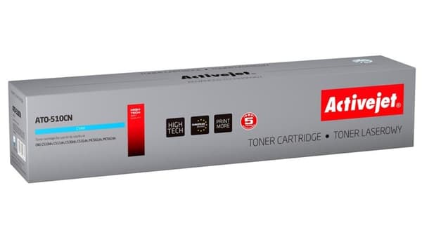 Activejet Toner ATO-510CN (ersättning OKI 44469724; Supreme; 5000 sidor; blå)