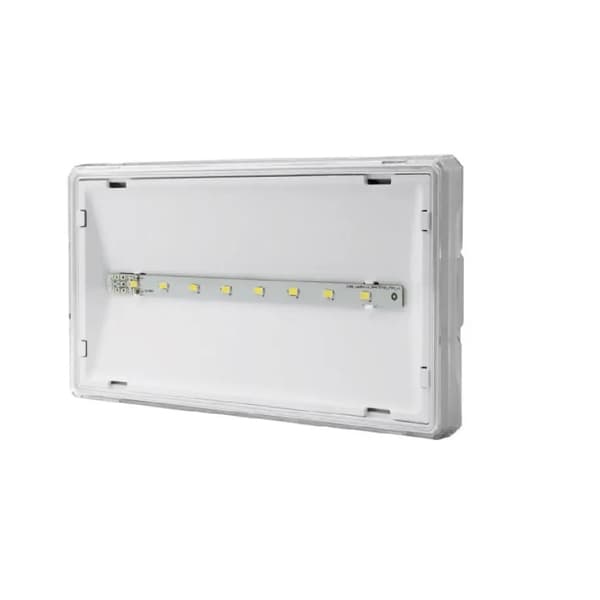 AWEX Nødbelysning EXIT S IP65 LED 1W 3t Dobbelt Formål PT Hvid+PU34 ETS/1W/CSA/PT/WH