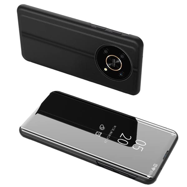 Clear View Case Hülle til Honor X9 / X9 5G / X30 / Magic4 Lite Flipcover sort