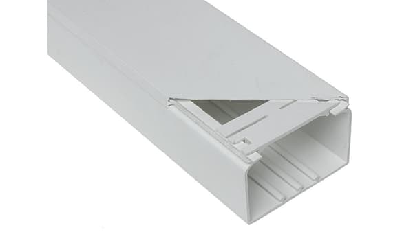 LE90X60 tråg, elinstallationslist 90x60mm/2m, vit
