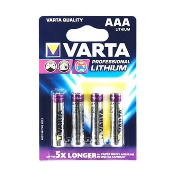 1x4 Varta Ultra Lithium Micro AAA LR03