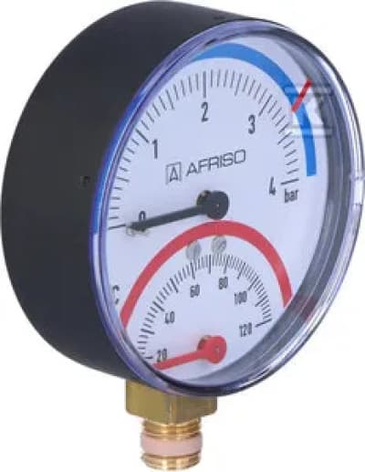 TERMO-MANOMETER TM80 20-120C 0-4BAR RAD
