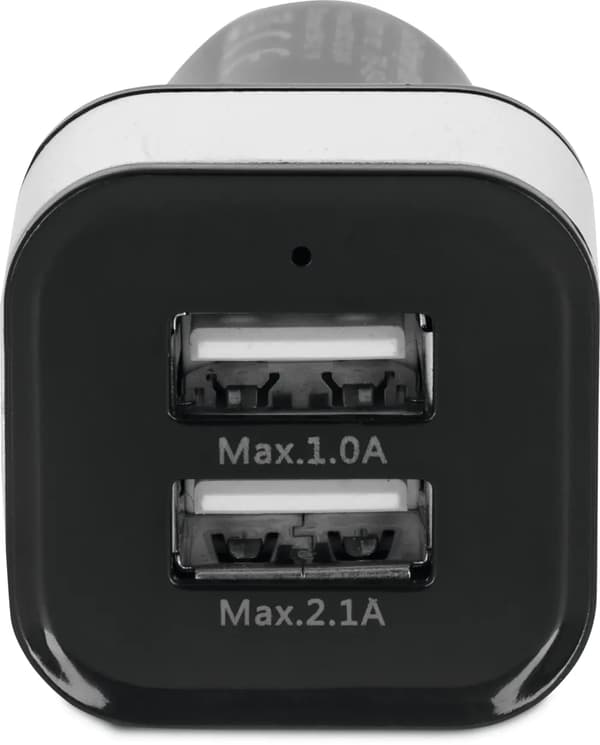 TECHNISAT 2x USB tupakansytyttimen pistorasian jakaja musta-hopea 76-4941-00