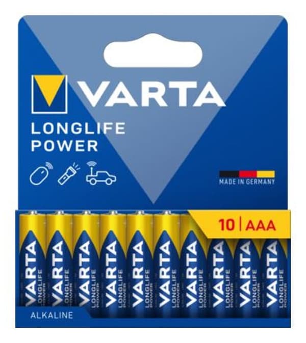 Varta Varta Batteri LONGLIFE Power AAA NY 10 stk.