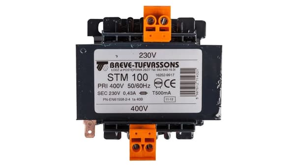 1-fas transformator STM 100VA 400/230V 16252-9917