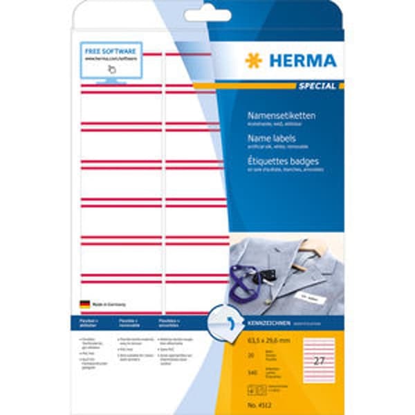 HERMA Special Name/textile - etiketter