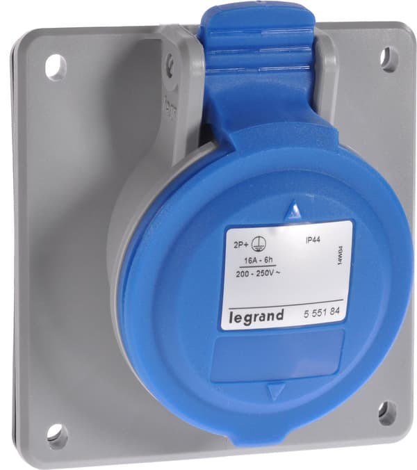Apparatuttag 16A 3P 230V blå IP44 P17 TEMPRA PRO 555184