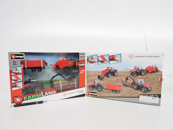 *BBURAGO TRAKTORI Massey Ferguson + 3 perävaunua