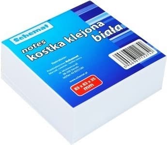 Paperikuutio valkoinen 83x83x35mm liimattu