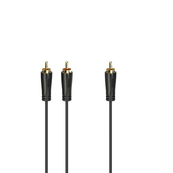 Kaapeli Hama RCA (Cinch) - RCA (Cinch) x2 5m musta (002050970000)
