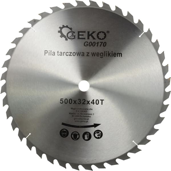 RUNDSAV 500x32mm 40-ZEBS UDEN WIDIA
