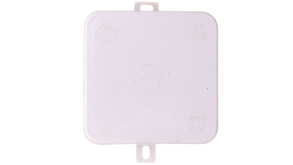 Simet El-installationsboks N5 overflademonteret forfald IP54 grå (83005002)