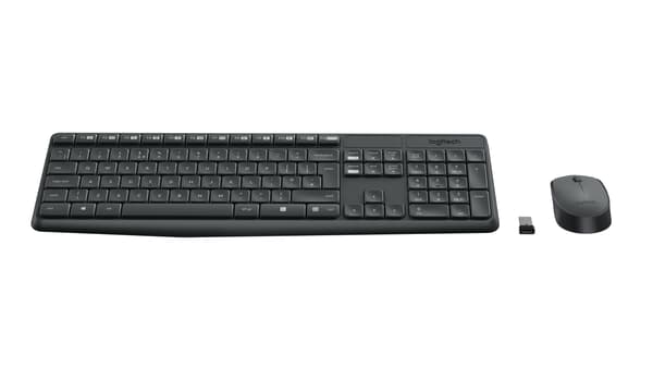 Logitech Tangentbord och Mus MK235 - Svart
