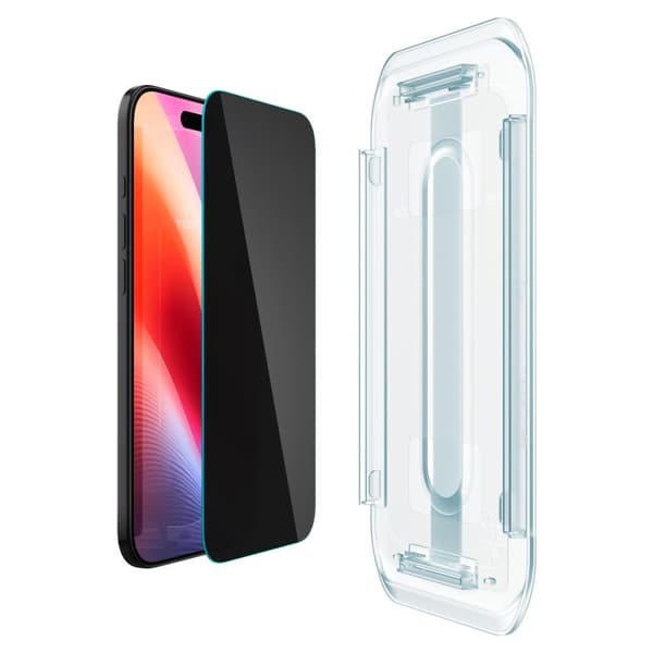 Spigen Glass tR EZ Fit (Privacy) 2-pack, transparens - iPhone Air