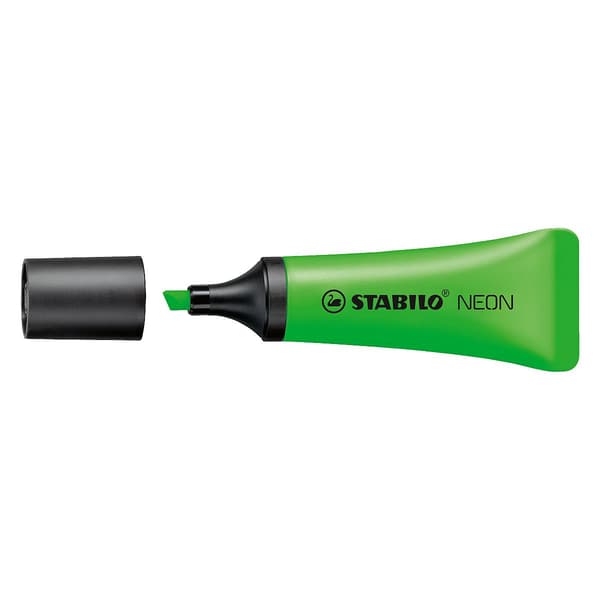 Overstregningstusch STABILO NEON grøn p10. COREX
