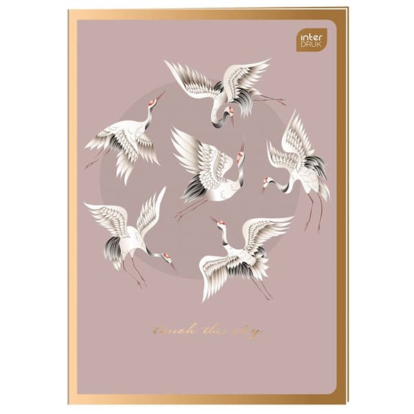 Notesbog A4/60K gitter Metallic Satin Guld (5 stk)