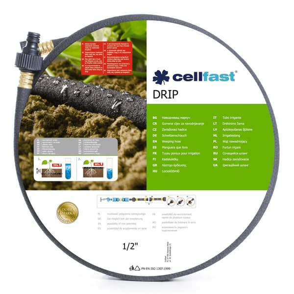 Bevattningsslang Cellfast Drip 1/2\" 22.5m