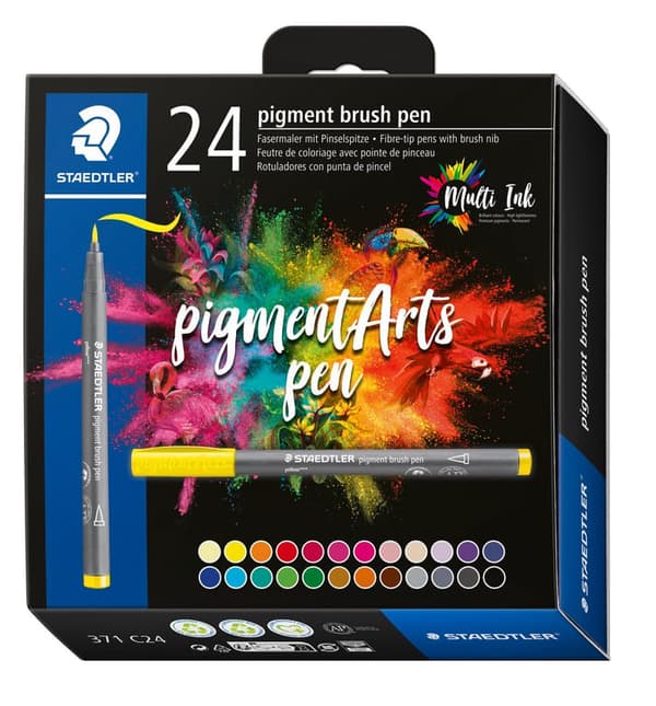 STAEDTLER MultiInk Pigment Arts, set om 24 st, sortiment