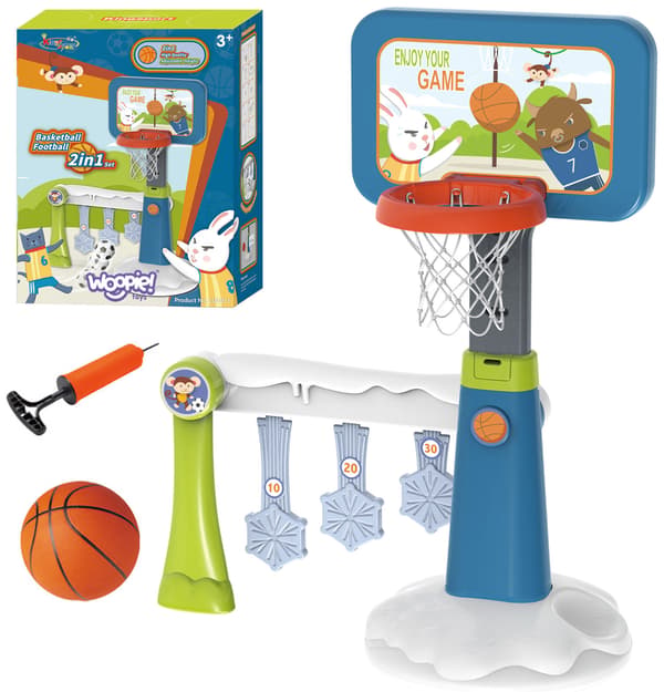 WOOPIE Setti 2in1 Koripallo + Pumppu