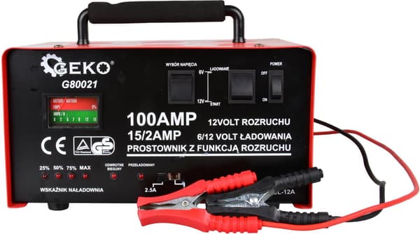 Likriktare med start 100A 6/12V GEKO (1)