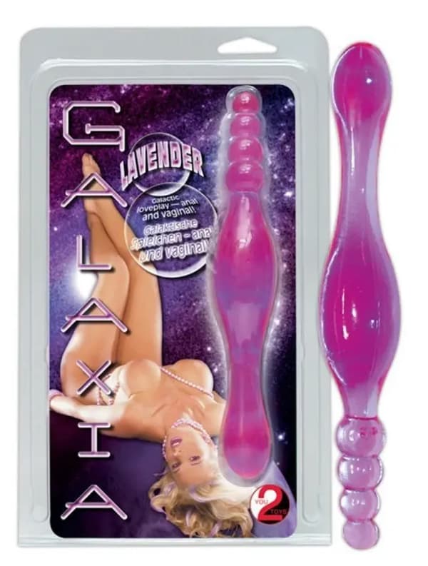 Dobbeltsidet Vaginal Anal Vibrator Kugler Probe 20cm