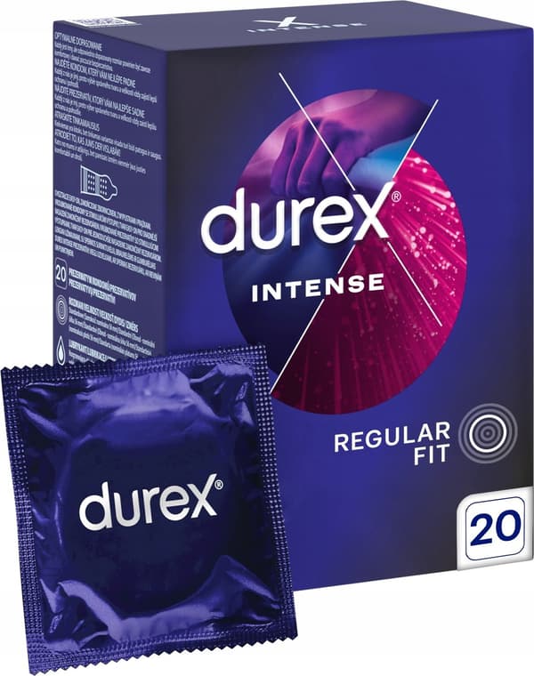 Durex Intense Stimulating -kondomit, 20 kpl