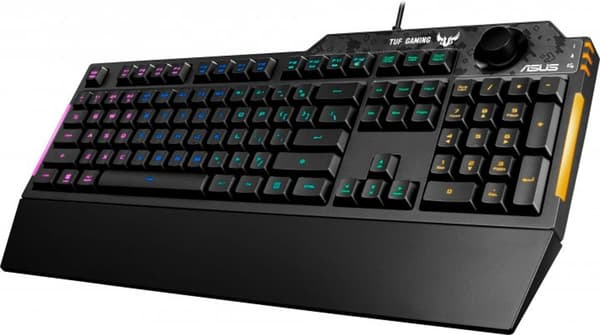 TUF Gaiming K1 RGB-valaistus/USB/musta näppäimistö