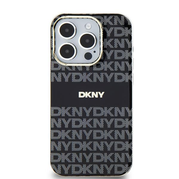 DKNY DKHMP15SHRHSEK iPhone 15/14/13 6.1\" sort/sort hardcase IML Mono & Stripe MagSafe