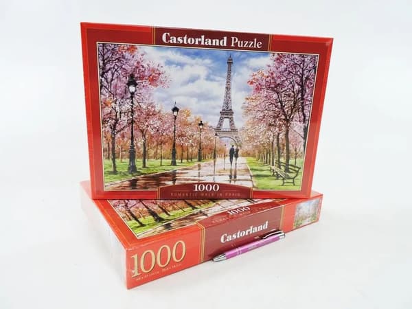 Puslespil 1000 Romantisk tur i Paris CASTOR