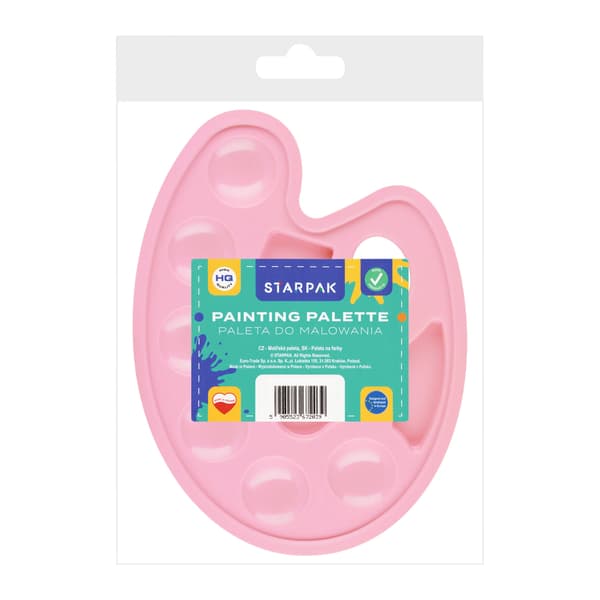 MALINGSPALET OVAL PASTEL ROZ STK PBH 1/20