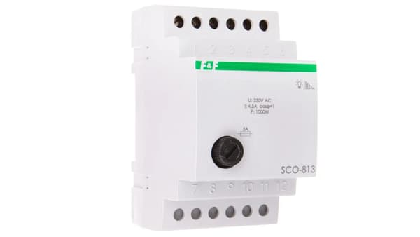 F&F Dimmerknapp grå 1000W 4.5A 230V AC SCO-813