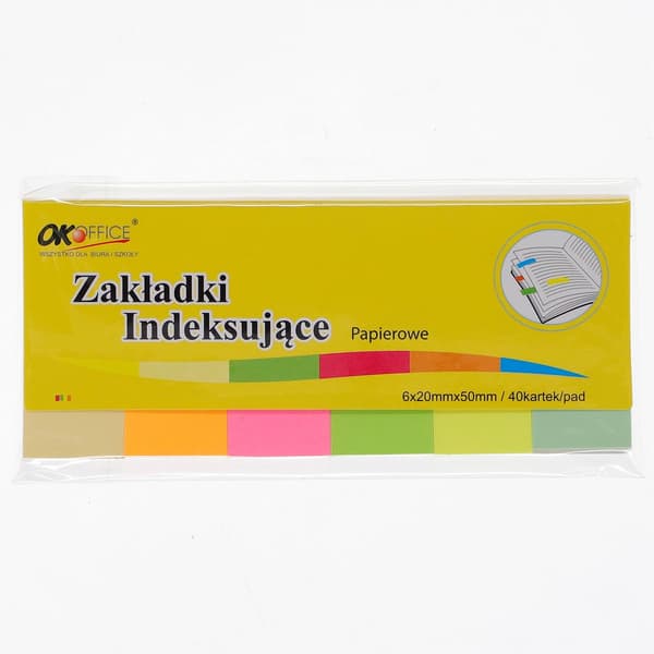 Indstik Index. ZI-05 papir 6x40 20mmx50mm