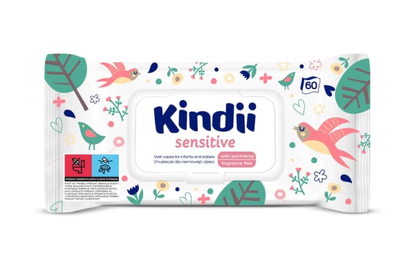 Kindia Sensitive -vauvapyyhkeet 1x60 kpl