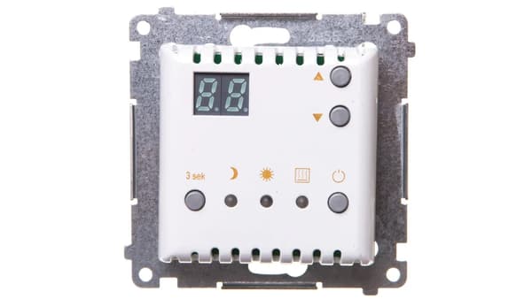 Simon 54 Digital termostat med intern temperatursensor (modul) Vit ring DTRNW.01/11