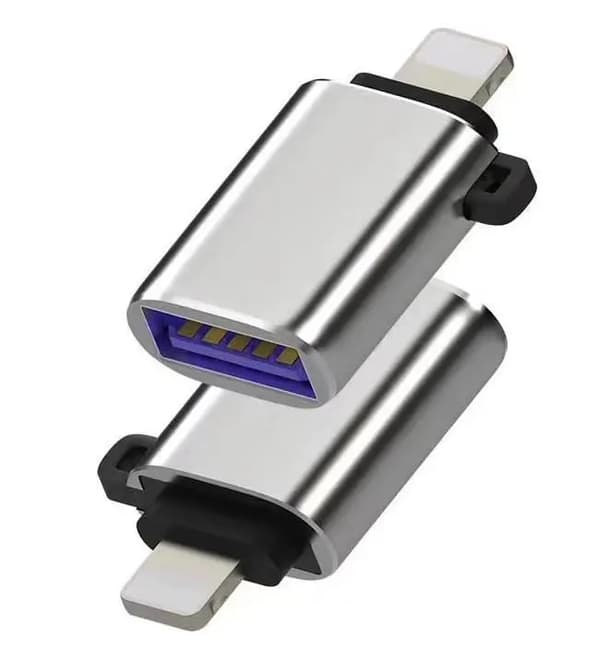MicroConnect Lightning-USB3.0-adapter stöder laddning upp till 5V 2.4A, endast för laddning