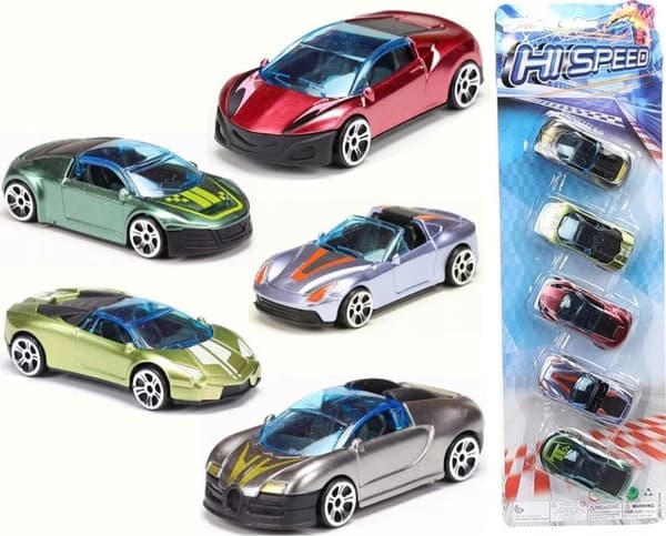Urheiluauto 5 kpl läpipainopakkaus 1323195