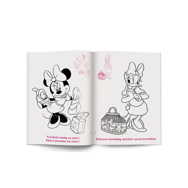 MINNIE-kirja. Värityssivu tarroilla NA-9114 AMEET