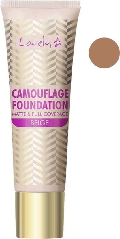 Lovely Camouflage Foundation Mat & Fuld Dækning 4 Beige 25g