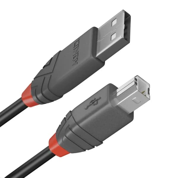 KABEL USB2 A-B 0.2M/ANTHRA 36670 LINDY