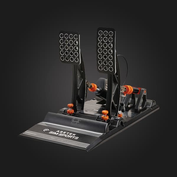 Asetek SimSports Invicta Sim Racing -kaasu- ja jarrupoljin