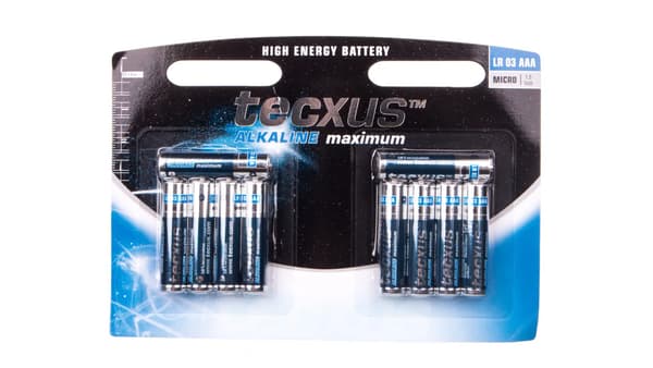 Tecxus Batteri AAA/R03 10 stk.