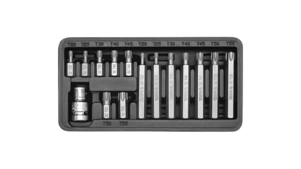 CPL. SPECJ NØGLER. /TORX/ 15 STK.
