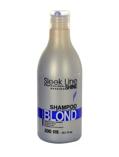 Stapiz Sleek Line Blond Shampoo Schampo med silke för blont hår 300ml