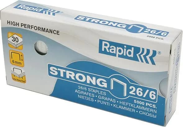 Rapid Häftklammer 26x6 Strong, 5000 st (24862000)