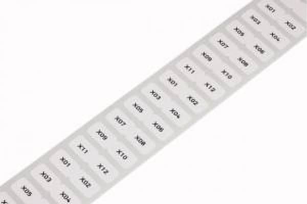 15x9mm polyester självhäftande etikett vit 210-806