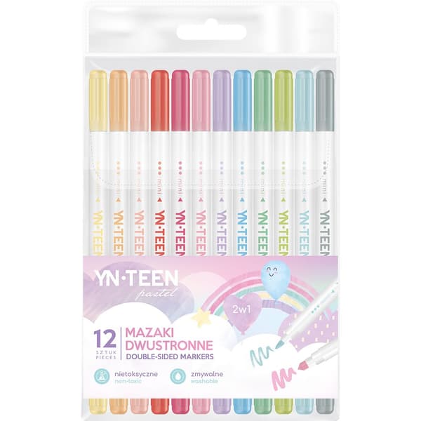 Dubbelsidig mazaki 12 col pastell