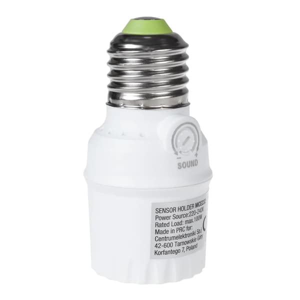 Maclean E27 Maclean MCE232 glödlampa med ljudsensor max 100W räckvidd 30dB - 90dB