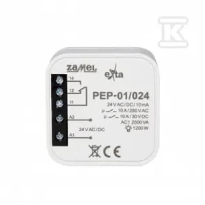 Indbygget magnetrelæ 24VAC/DC 10A PEP-01/024 EXT10000257
