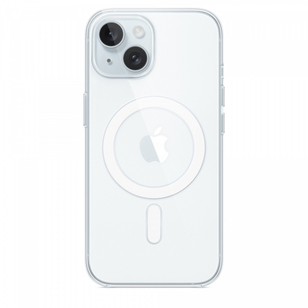 MagSafe cover til iPhone 15 gennemsigtig