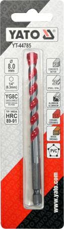 UNIVERSAL BOREBIT 8MM HEX